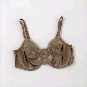 Wacoal womens slim silhouette minimizer Bra 857361 Lace Praline Brown 38 D